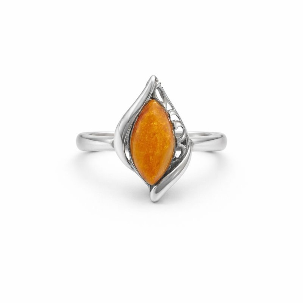 S925 Amber Ring